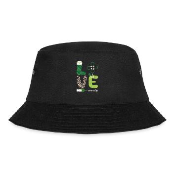 Love Stethoscope Nurse Life Happy - Bucket Hat - black - Front - Lela (165cm)
