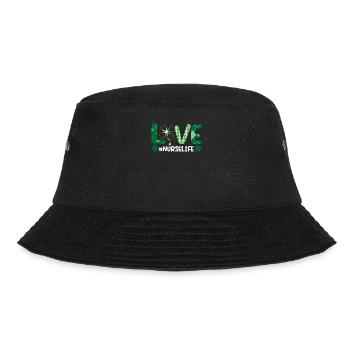 Love Stethoscope Nurse Life Happy - Bucket Hat - black - Front - Lela (165cm)