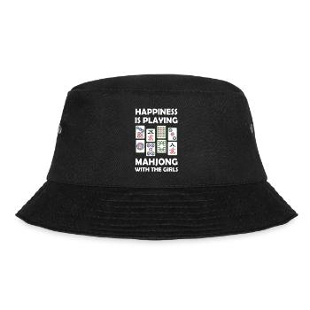 Lustiges Mahjong Cooles Glück spielt Mahjong - Bucket Hat - Schwarz - Vorne - Lela (165cm)