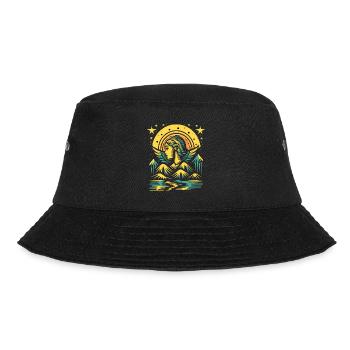 Nature, Mountains, River and Mother Nature - Bucket Hat - black - Front - Lela (165cm)