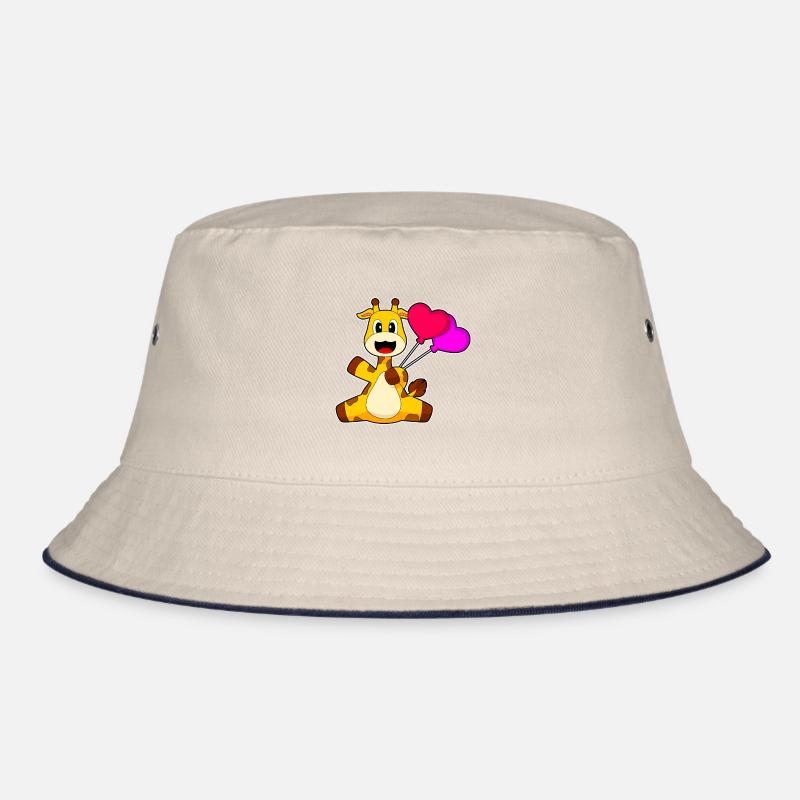 Giraffe Heart Balloon Bucket Hat