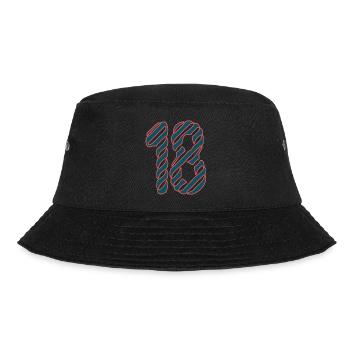 18. 18 YEARS OLD. 18th ANNIVERSARY. BIRTHDAY 18 YEARS. - Bucket Hat - black - Front - Lela (165cm)