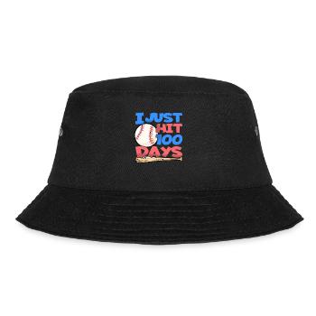 100. Tag Des Schulbaseballkostüms 100 Tage - Bucket Hat - Schwarz - Vorne - Lela (165cm)
