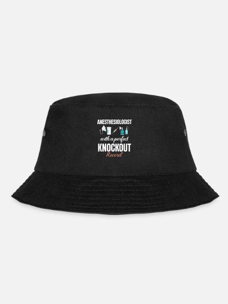 Anästhesist Mit Einem Perfekten Knockout-rekord - Bucket Hat - Schwarz