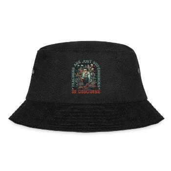 Teachers Are Just Superheroes In Disguise 22 - Bucket Hat - black - Front - Lela (165cm)