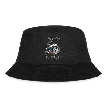 MOTORRAD WINDBREAKER - Bucket Hat - Schwarz - Vorne - Lela (165cm)