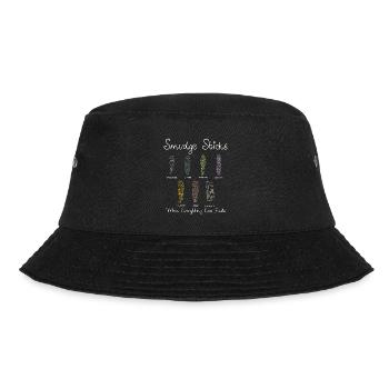 Sage Smudge Sticks Spiritual Healing Prayer Pagan - Bucket Hat - black - Front - Lela (165cm)