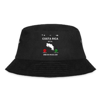 Costa Rica Mittelamerika Urlaub - Bucket Hat - Schwarz - Vorne - Lela (165cm)