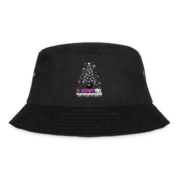 Oh Creepmas Tree Creepy Festive Goth Emo Horror - Bucket Hat - black - Front - Lela (165cm)