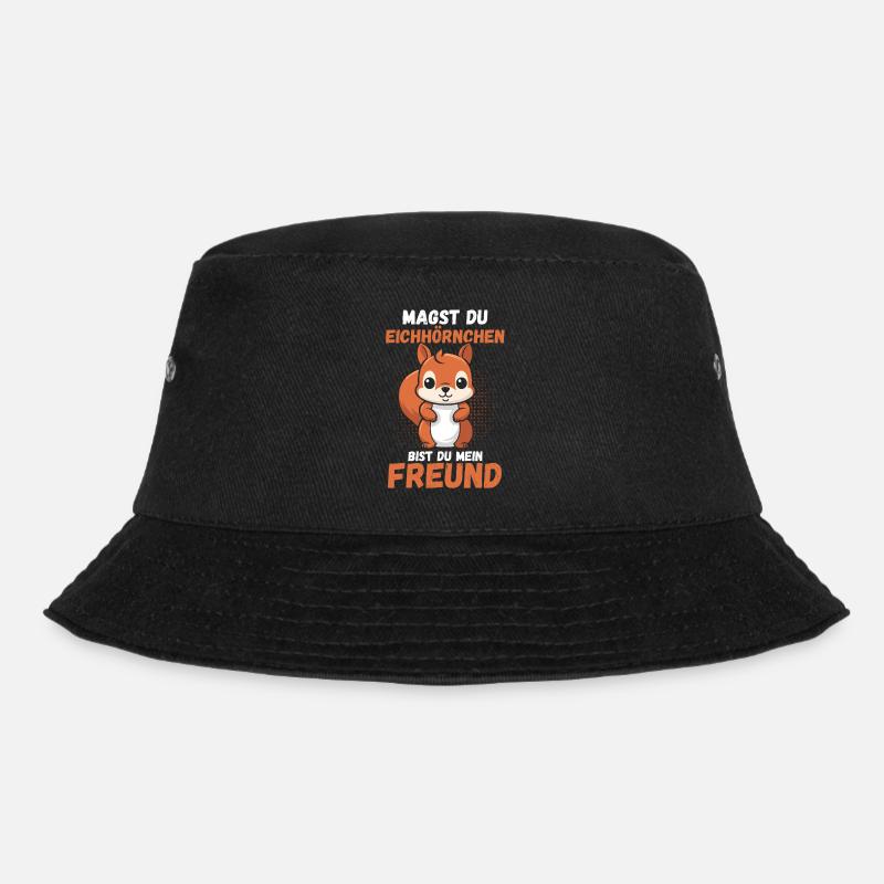 Eichhörnchen - Bucket Hat - Schwarz