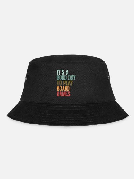 Es ist ein guter Tag, Brettspiele spielen, Familienabend - Bucket Hat - Schwarz
