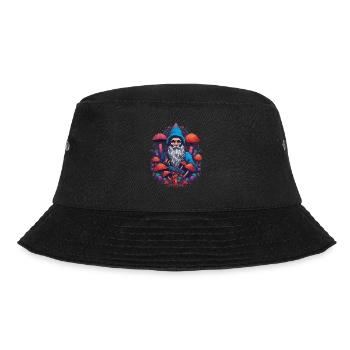 Mushroom | Fantasy Pilze Wald Natur Goa Festival - Bucket Hat - Schwarz - Vorne - Lela (165cm)