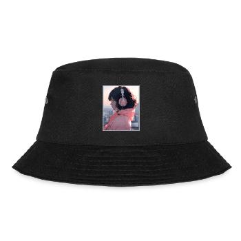Vintage Japanisch Ästhetik Otaku Anime Girl - Bucket Hat - Schwarz - Vorne - Lela (165cm)