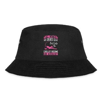 Aerialist All Women Are Created Equal Gymnastics - Bucket Hat - Schwarz - Vorne - Lela (165cm)