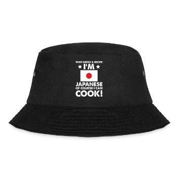 Japanese Cuisine Cook Chef I´m Japanese Of Course - Bucket Hat - black - Front - Lela (165cm)