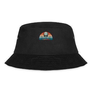 Alien Außerirdischer - Bucket Hat - Schwarz - Vorne - Lela (165cm)