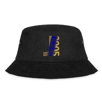 2005 Dezember Limited Edition 18. Geburtstag Deko - Bucket Hat - Schwarz - Vorne - Lela (165cm)