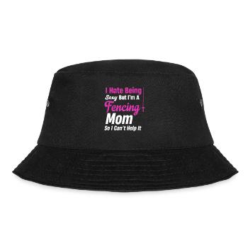 Ich Hasse Es, Sexy Zu Sein, Aber Ich Bin Eine - Bucket Hat - Schwarz - Vorne - Lela (165cm)