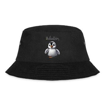 Süßer Baby Pinguin im Winter - Bucket Hat - Schwarz - Vorne - Lela (165cm)