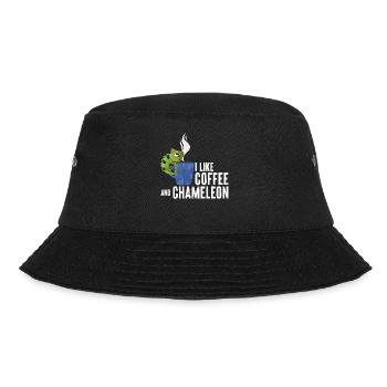 J’aime le café et le caméléon T-shirt - Bob - noir - Devant - Lela (165cm)