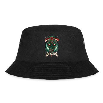 Kiss and Beware - Sinister Mistletoe - Bucket Hat - Schwarz - Vorne - Lela (165cm)
