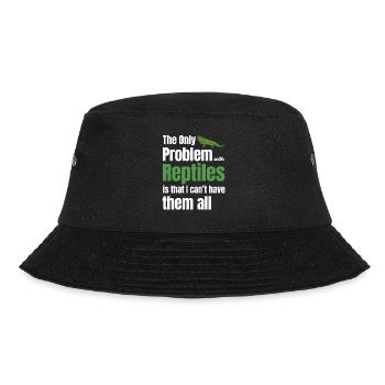 Das Einzige Problem Mit Reptilien: Herpetologe, - Bucket Hat - Schwarz - Vorne - Lela (165cm)
