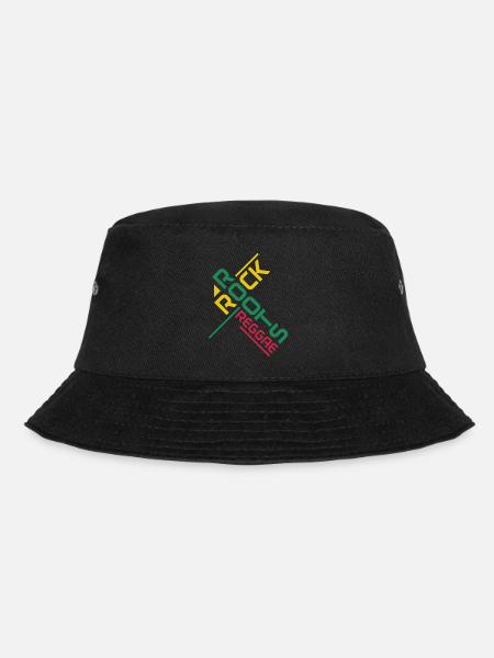 Reggae Musik Rastafari Jamaika - Bucket Hat - Schwarz