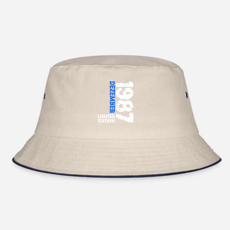 1987 Dezember Limited Edition 36. Geburtstag Deko Bucket Hat
