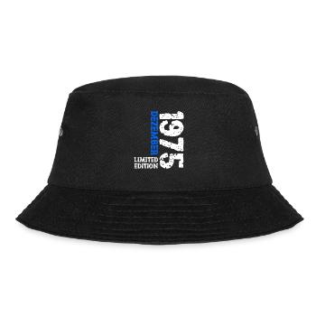 1975 Dezember Limited Edition 48. Geburtstag Deko - Bucket Hat - Schwarz - Vorne - Lela (165cm)