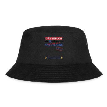 18. Geburtstag Mädchen & Junge Gästebuch - Bucket Hat - Schwarz - Vorne - Lela (165cm)