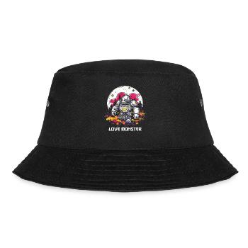 Lieber Monster Roboter - Bucket Hat - Schwarz - Vorne - Lela (165cm)
