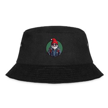 Cool Christmas Santa Claus Funny Christmas Santa - Bucket Hat - black - Front - Lela (165cm)