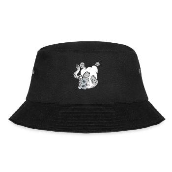 Schneeleopard - Bucket Hat - Schwarz - Vorne - Lela (165cm)