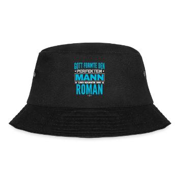 Roman Name Design - Bucket Hat - Schwarz - Vorne - Lela (165cm)