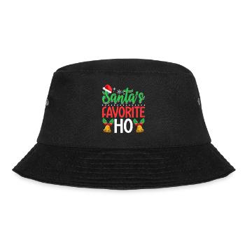 Santa's Favorite Ho Funny Ho Ho Christmas Family - Bucket Hat - black - Front - Lela (165cm)