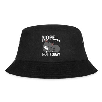 No, not today - Bucket Hat - black - Front - Lela (165cm)