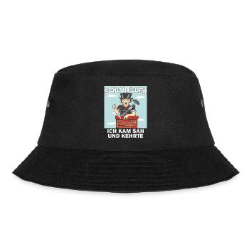 SCHLOTFEGER ICH KAM SAH UND KEHRTE - Bucket Hat - Schwarz - Vorne - Lela (165cm)