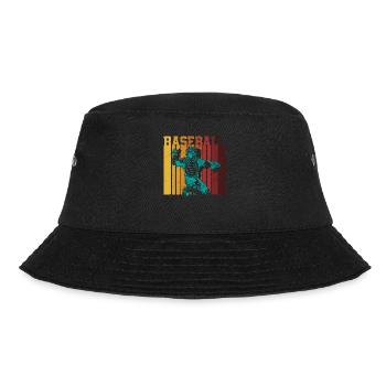 Lustiger Baseball - Bucket Hat - Schwarz - Vorne - Lela (165cm)