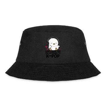 Je ne t’entends pas, j’écoute Kpop Duck K-pop - Bob - noir - Devant - Lela (165cm)