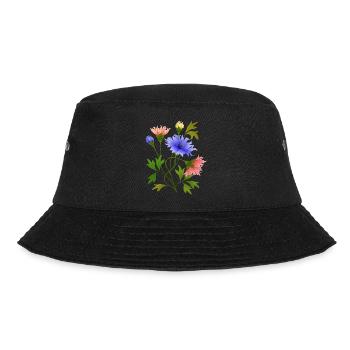 Blumen - Bucket Hat - Schwarz - Vorne - Lela (165cm)