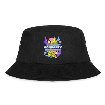 1980's Retro 80s Party - Bucket Hat - black - Front - Lela (165cm)