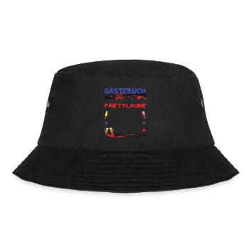20. Geburtstag Frau & Mann Gästebuch - Bucket Hat - Schwarz - Vorne - Lela (165cm)