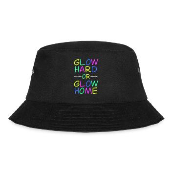 Neon Lebensmotto - Strahlend leben - Bucket Hat - Schwarz - Vorne - Lela (165cm)