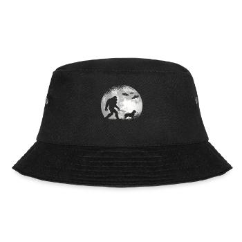 Bigfoot Dog Night Walk Alien Invasion - Bucket Hat - Schwarz - Vorne - Lela (165cm)