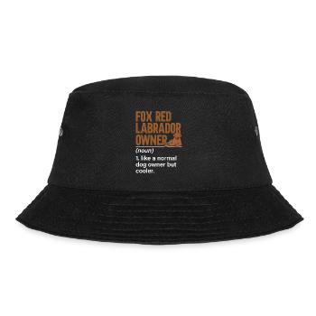 Foxred Labrador Fox Red Labrador Retriever - Bucket Hat - black - Front - Lela (165cm)