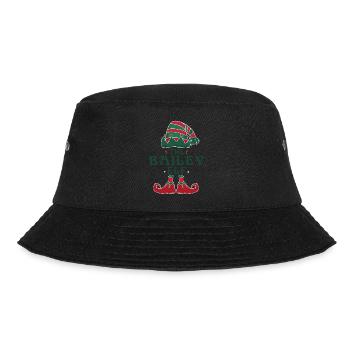 Der Bailey Elf Pyjama für lustige Weihnachtsfeiertage - Bucket Hat - Schwarz - Vorne - Lela (165cm)