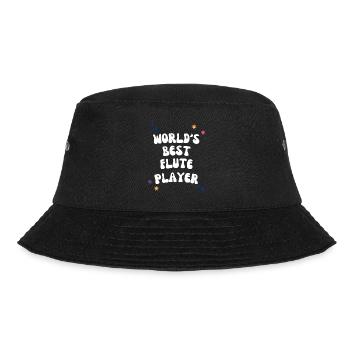 World's Best Flute Player - Bucket Hat - black - Front - Lela (165cm)
