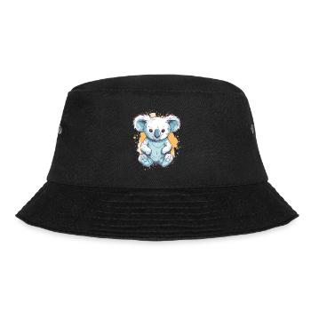 Cute Anime Style Koala Kawaii - Bucket Hat - black - Front - Lela (165cm)