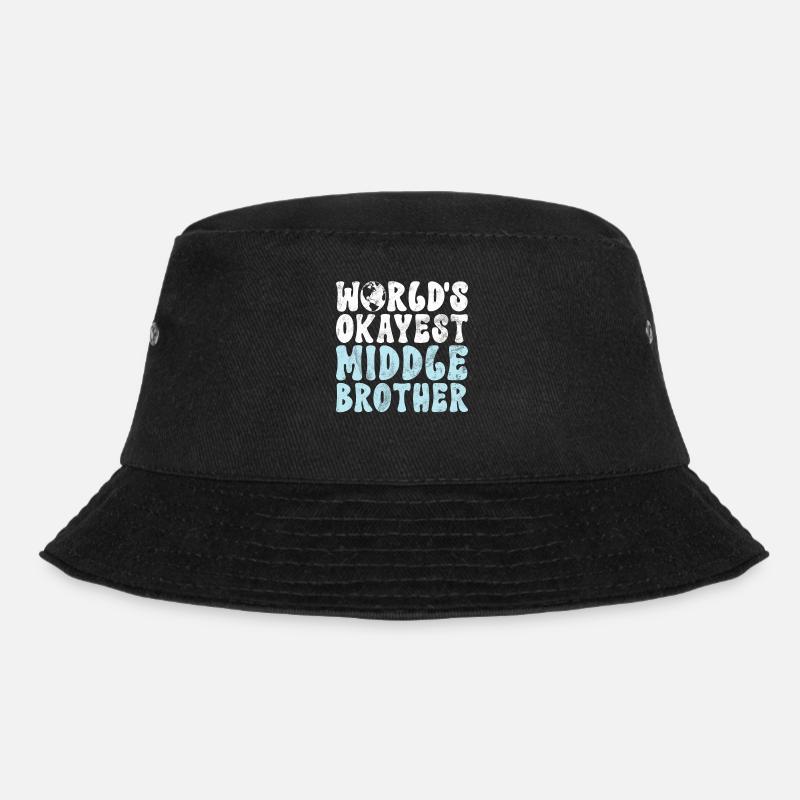 Middle Brother Gifts - Bucket Hat - Schwarz