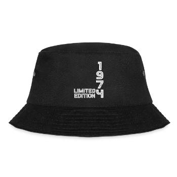 50th birthday 1974 year of birth - Bucket Hat - black - Front - Lela (165cm)